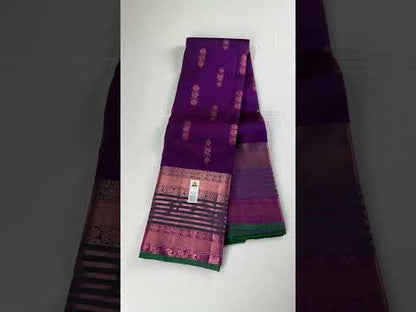 Exotic Violet Kanchipuram Silk Saree