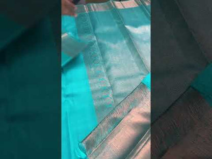 Perfect Blue Kanchipuram Silk Saree