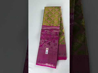 Classy Green Kanchipuram Silk Saree