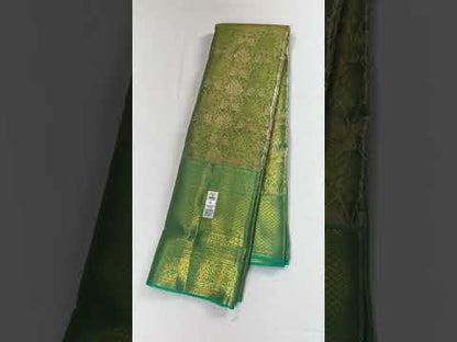 Exotic Pastel Green Kanchipuram Silk Saree