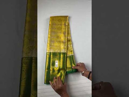 Traditional Yellow Kanchipuram Silk saree