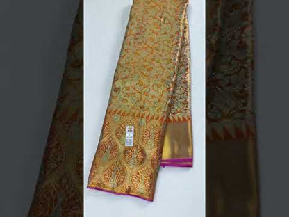 Classy Multi-color Kanchipuram Silk Saree