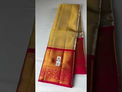 Traditional Gold Kanchipuram  Silk Saree