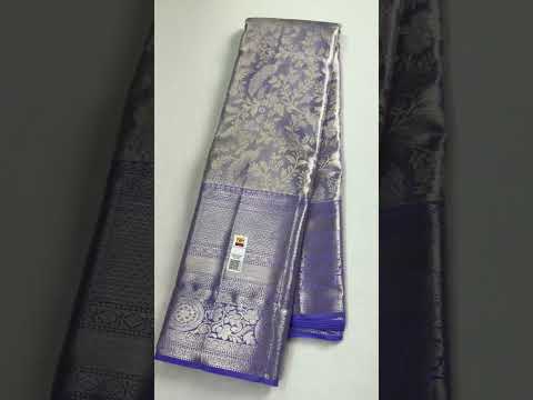 Pastel Green Antique Silver Kanjeevaram Silk Saree – Zilikaa