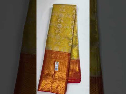 Traditional Yellow Kanchipuram Silk Saree