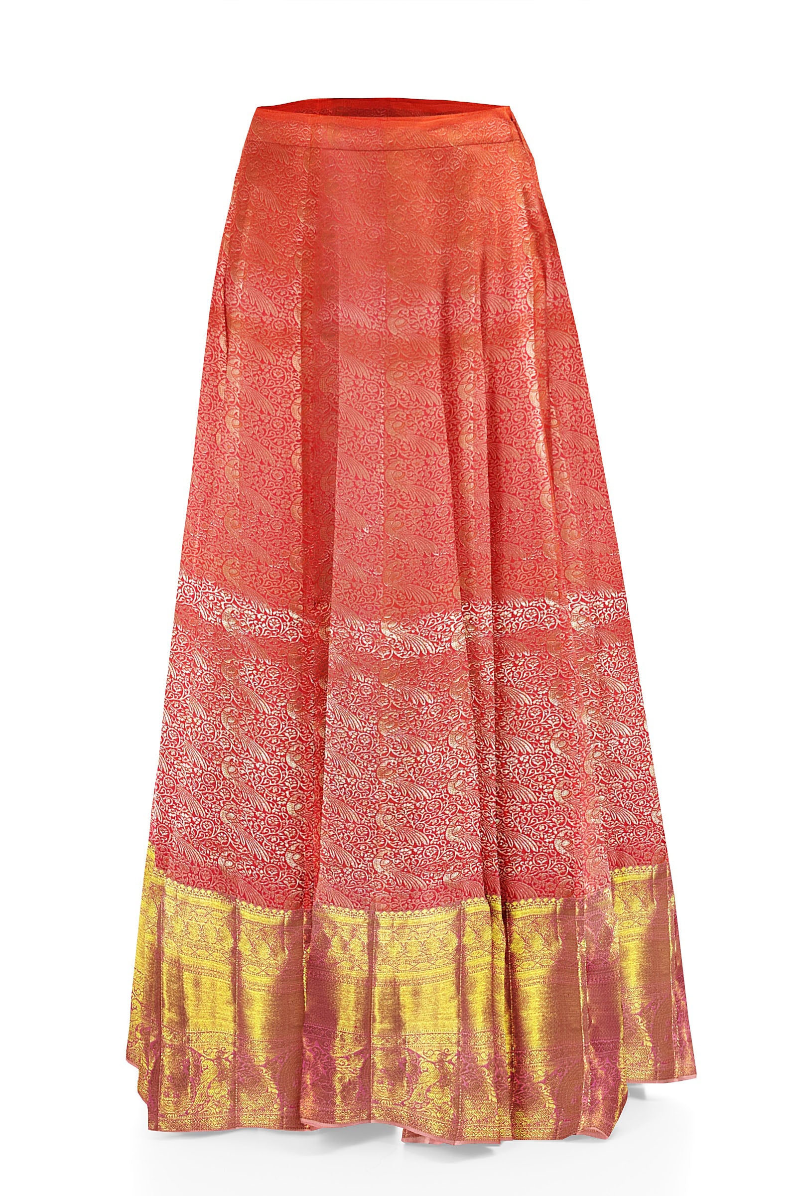 Graceful Pink Kanchipuram Pattu Pavada From Weavers and Best on Online