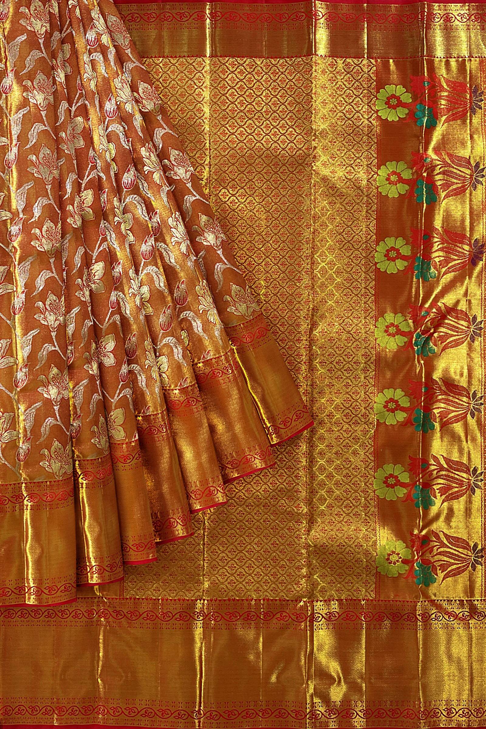 Brocade Kanjivaram Silk Saree (adi78465)