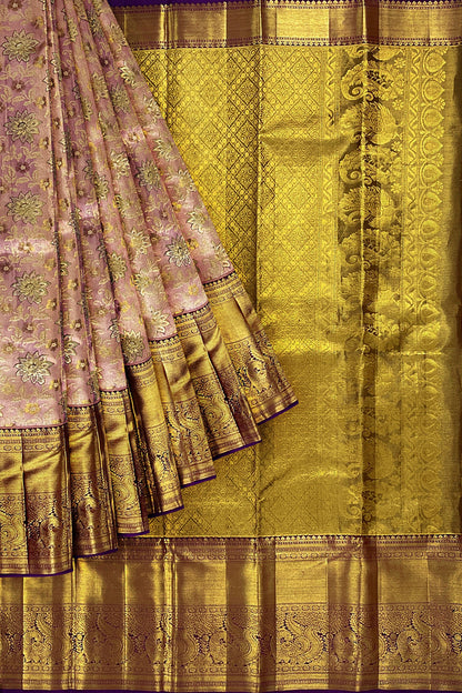 Classy Bronze Kanchipuram Silk Saree