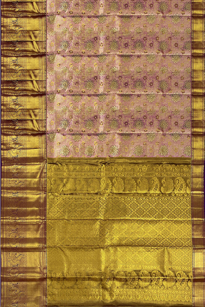 Classy Bronze Kanchipuram Silk Saree