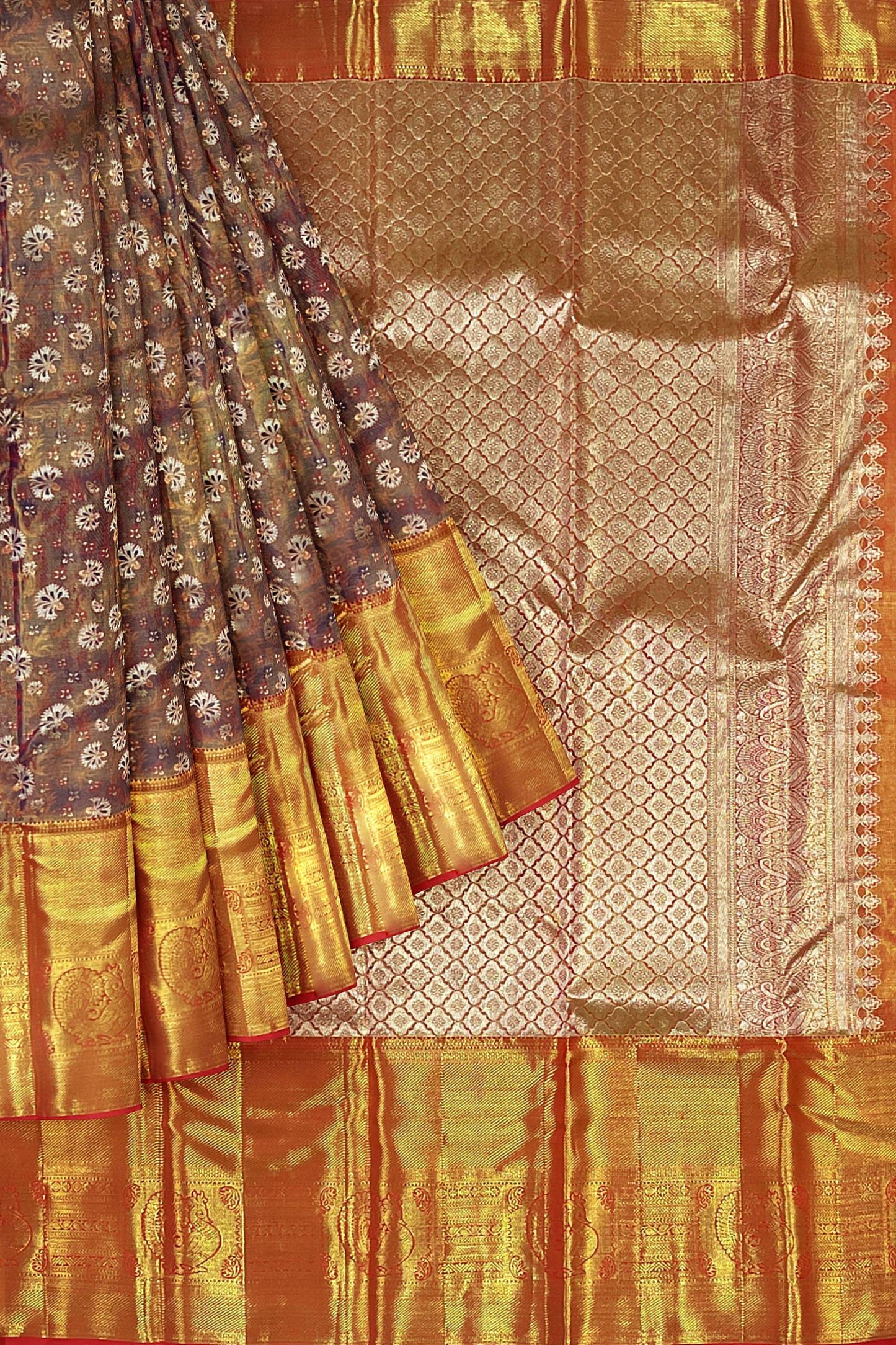 Classy Purple Kanchipuram Silk Saree From Weavers and Best on Online
