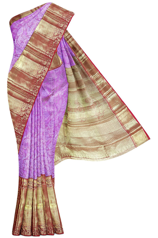 Graceful Pink Kanchipuram Silk Saree