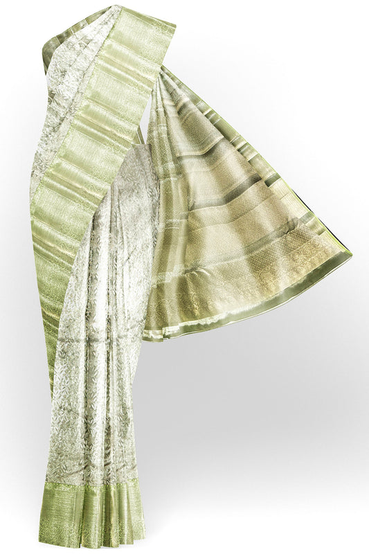 Timeless Lime Green Kanchipuram Silk saree