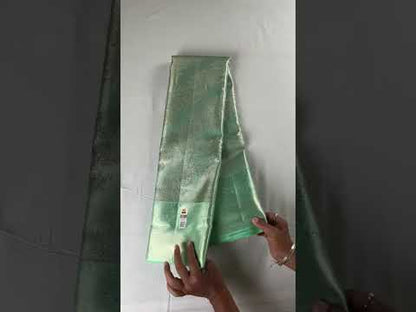 Beautiful Emerald Green Kanchipuram Silk saree