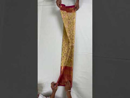 Vibrant Gold Kanchipuram Silk Saree