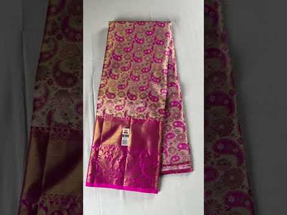 Elegant Pink Pure Kanchipuram Pattu Pavada